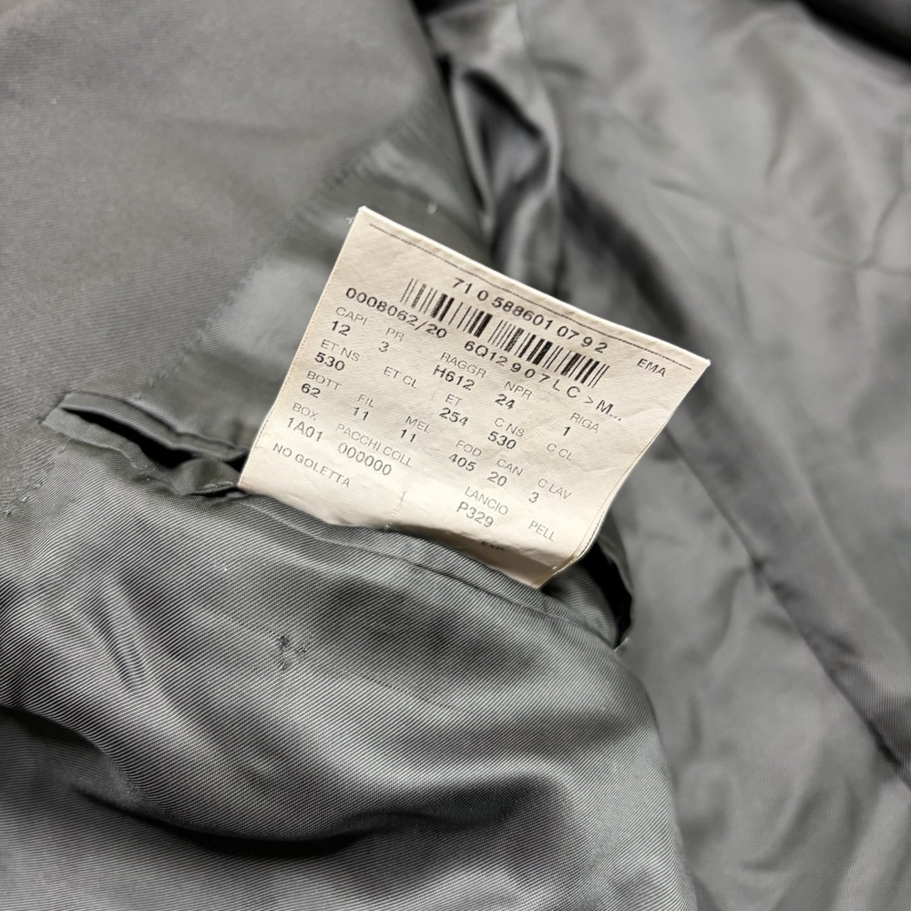 CORNELIANI Super Fine 18.75 Microns Wool Twill Blazer Mens 44L Black - Picture 7 of 13